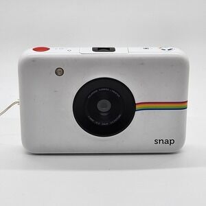 Polaroid Snap White Digital Camera/Printer 3.4MM/12.8 Snap PARTS OR REPAIR